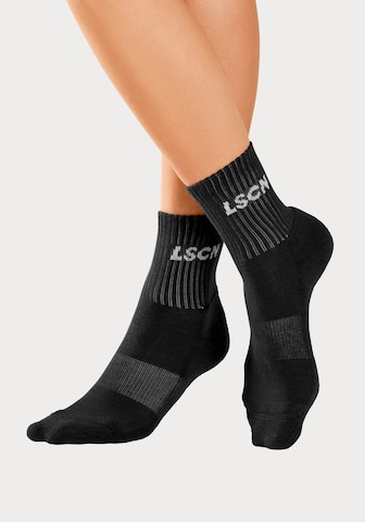 LSCN by LASCANA Socks in Black: front