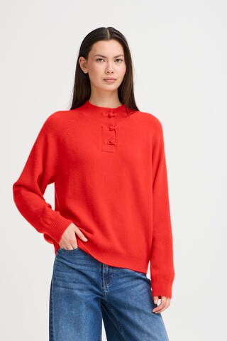 ICHI Pullover 'IHDasila' i rød: forside