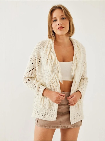 Giacchetta di Bianco Lucci in beige: frontale