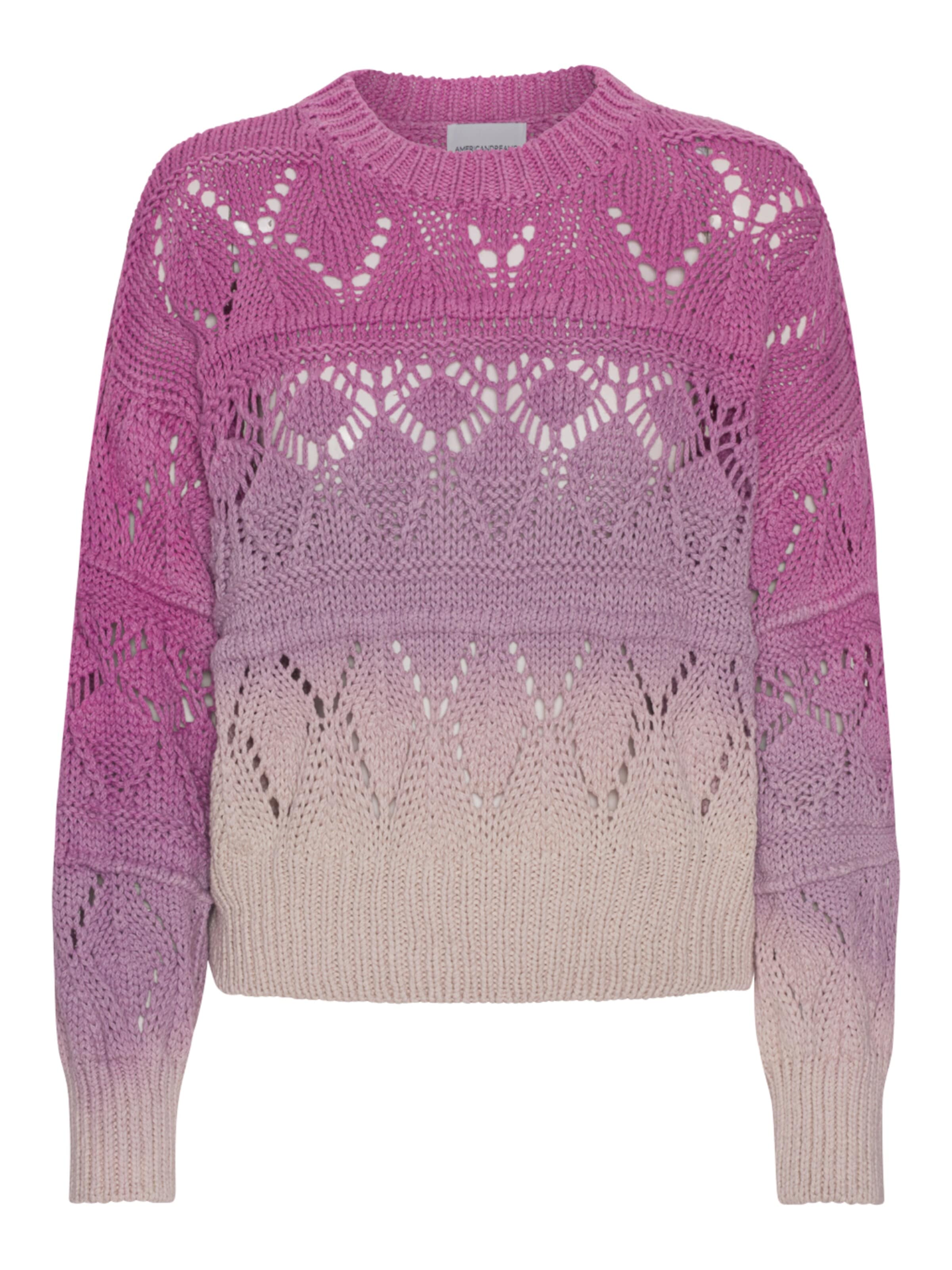 Pullover 'Cassie' di americandreams in lilla: frontale