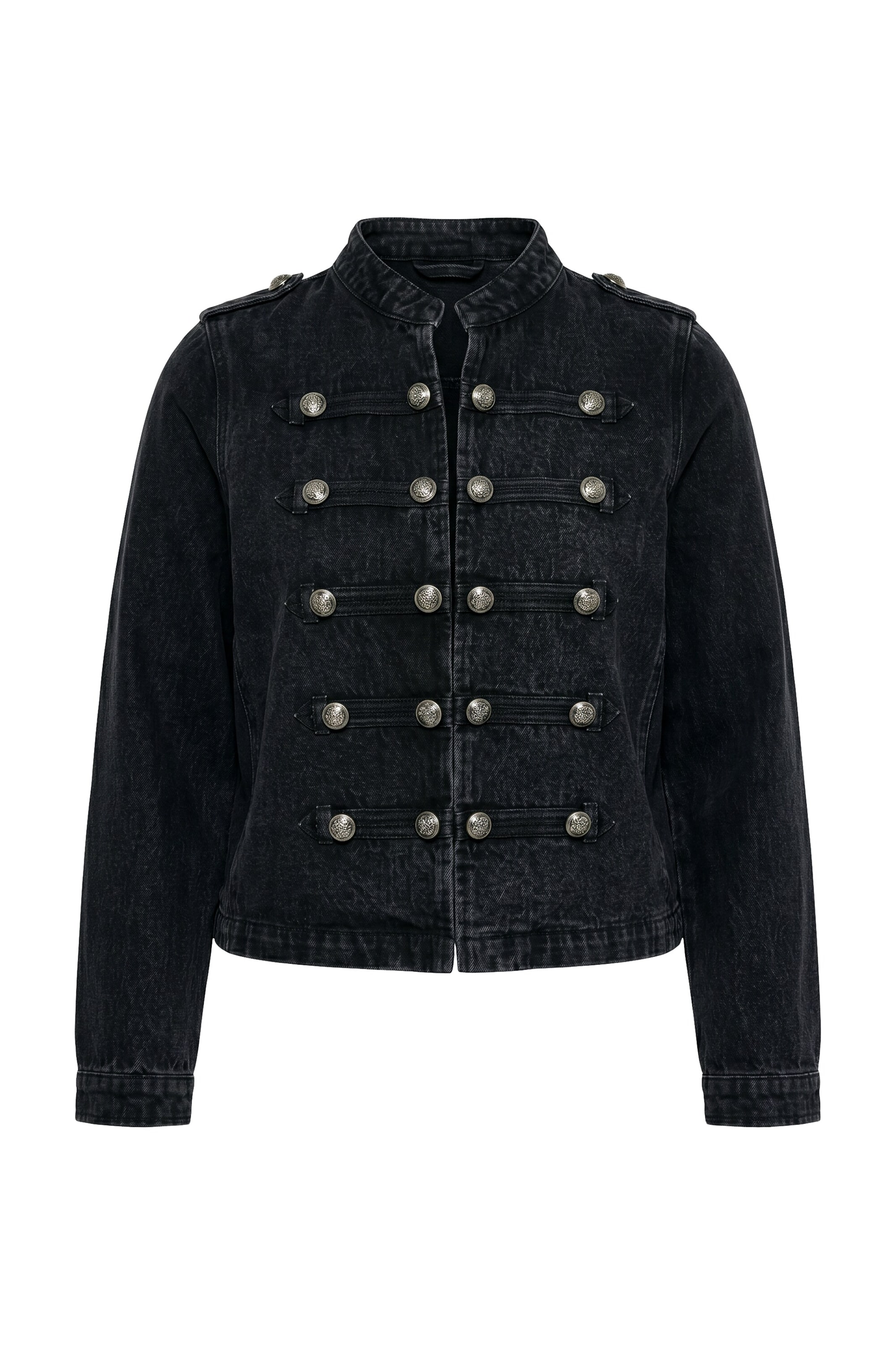 Ulla Popken Between-season jacket in Black: front