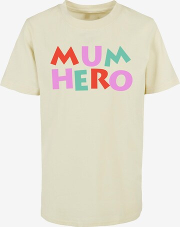 ABSOLUTE CULT Shirt 'Mum Hero' in Gelb: predná strana