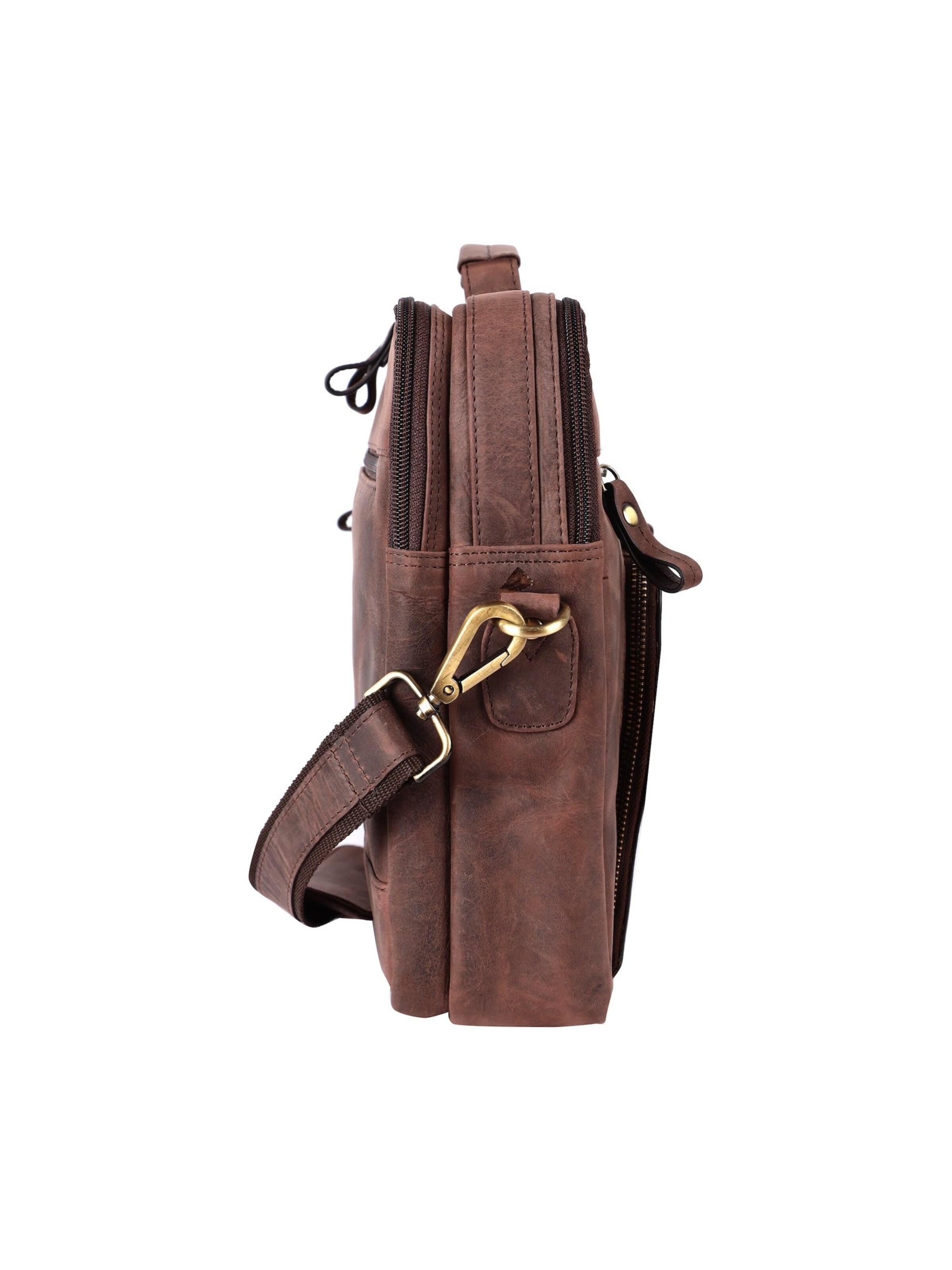 Benthill Laptop Bag in Brown