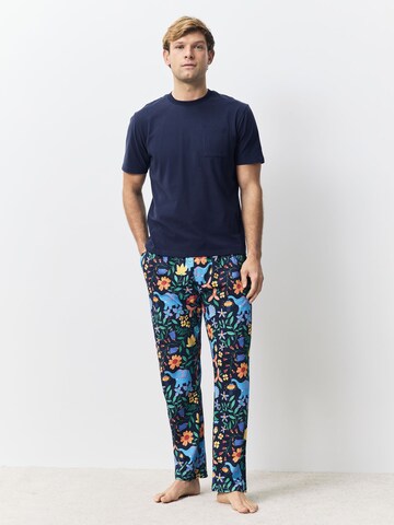 Next Hosszú pizsama - kék: elől