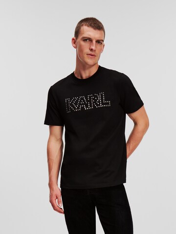 Karl Lagerfeld - Camisa em preto: frente