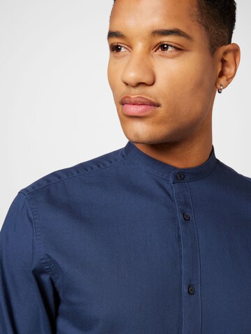 JACK & JONES Regular Fit Hemd 'DALLAS' in Blau