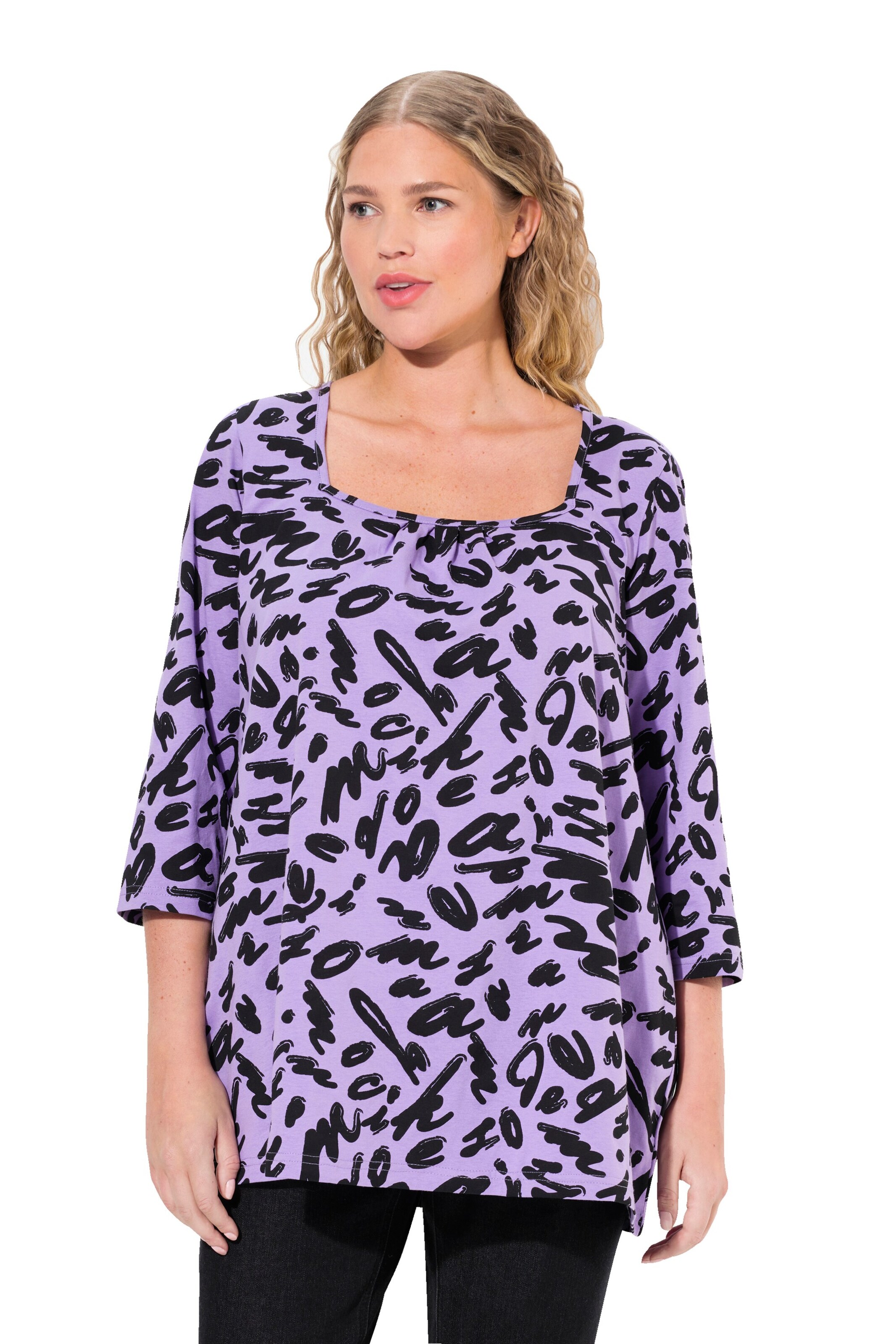 Ulla Popken Shirt in Purple: front