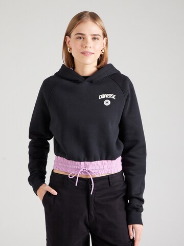 CONVERSE Sweatshirt 'Chuck' in Schwarz: Vorderseite