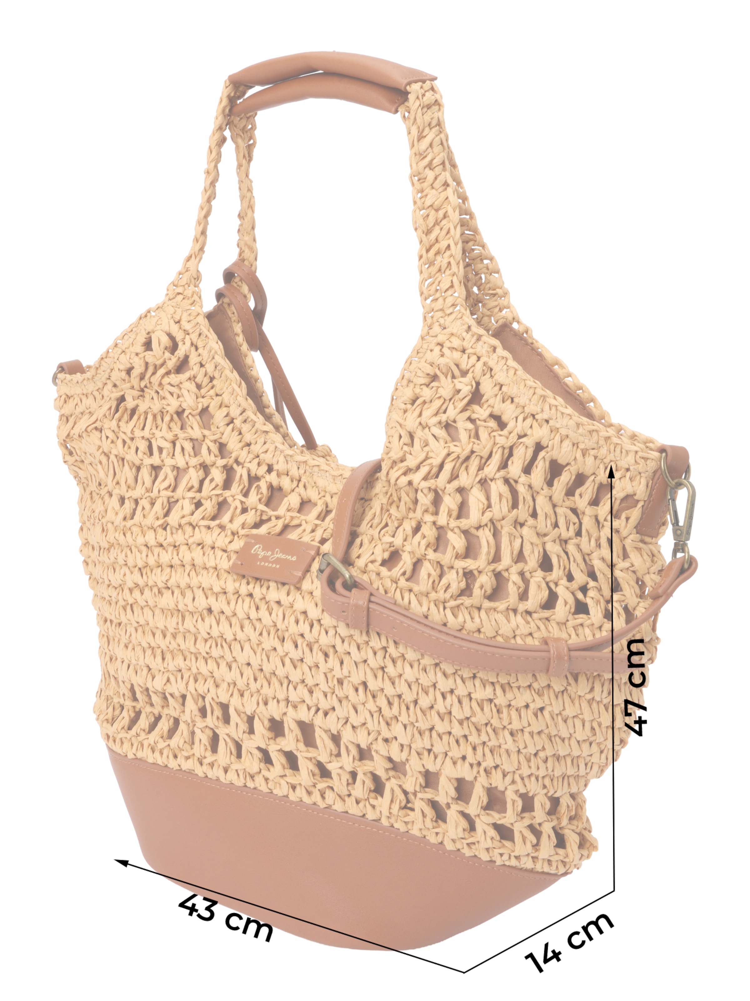 Pepe Jeans Τσάντα παραλίας 'Judith Balm' σε κίτρινο