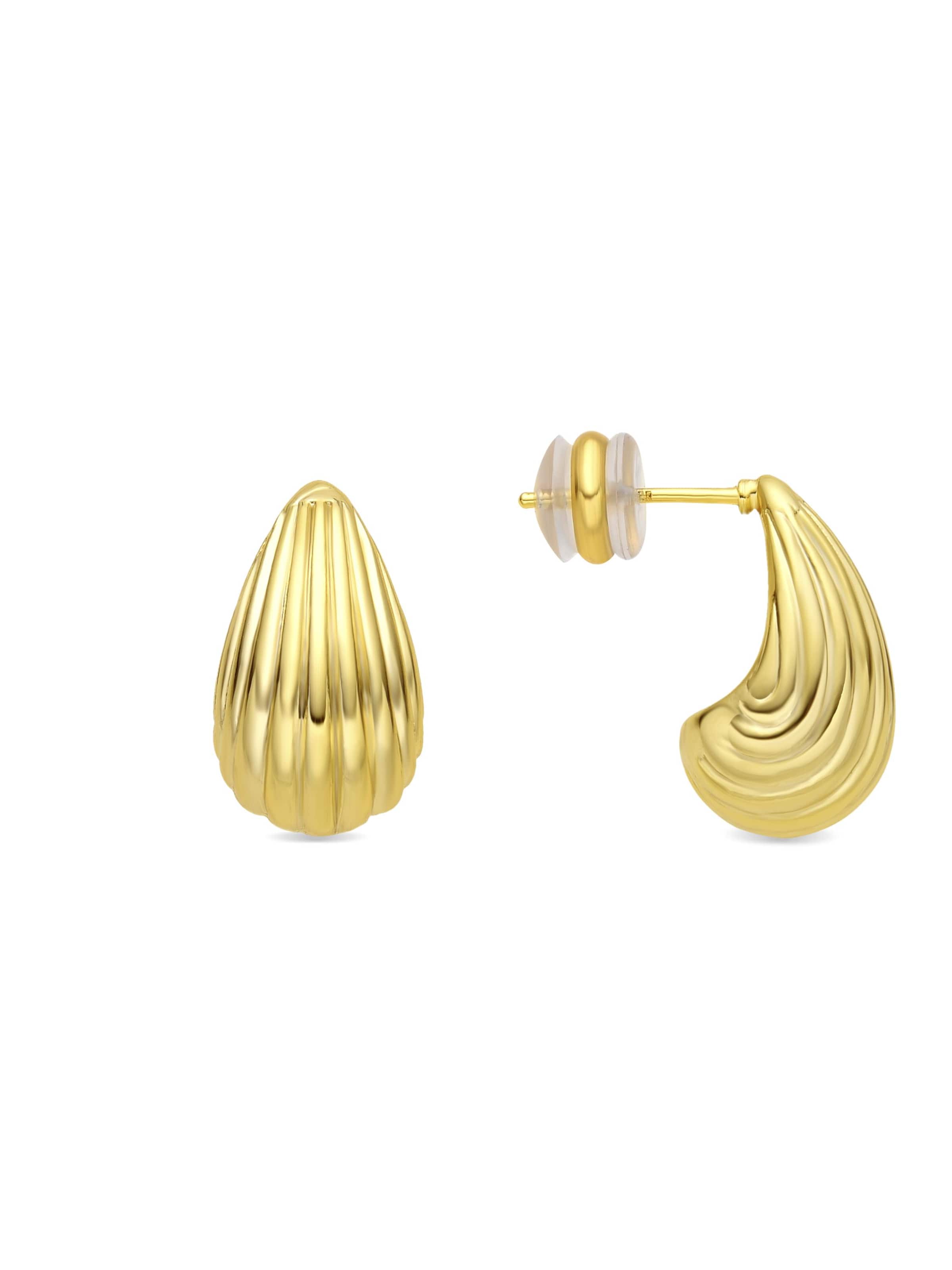 Luxenter Oorbellen 'Overin' in Goud: voorkant