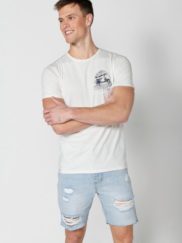 KOROSHI T-Shirt in Weiß