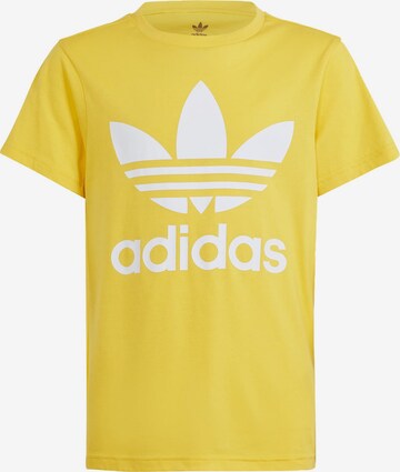 T-Shirt 'Trefoil' ADIDAS ORIGINALS en jaune : devant
