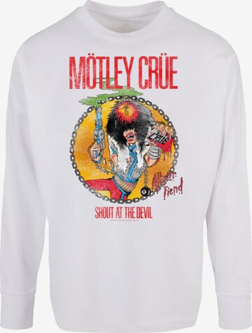 Merchcode Shirt 'Motley Crue - Allister Fiend SATD' in Wit: voorkant