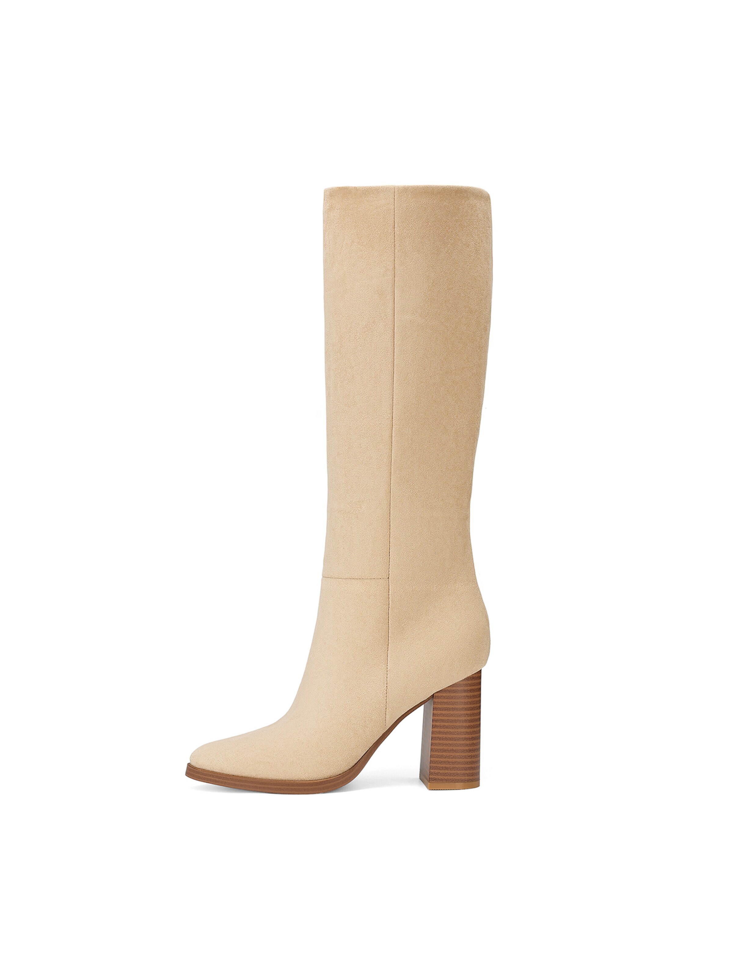 Dream Pairs Overknee laarzen in Beige