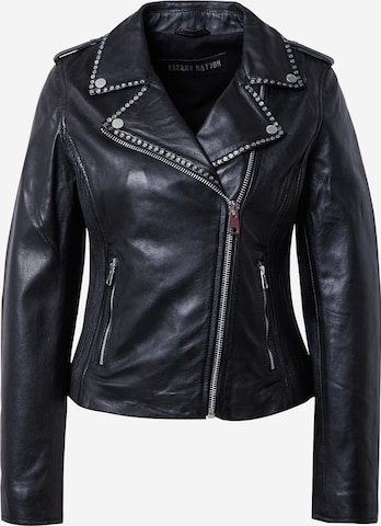 FREAKY NATION Between-Season Jacket 'Power Girl' in Black: front