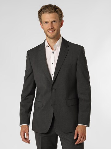 Coupe regular Veste de costume 'Jasper' BOSS en gris : devant