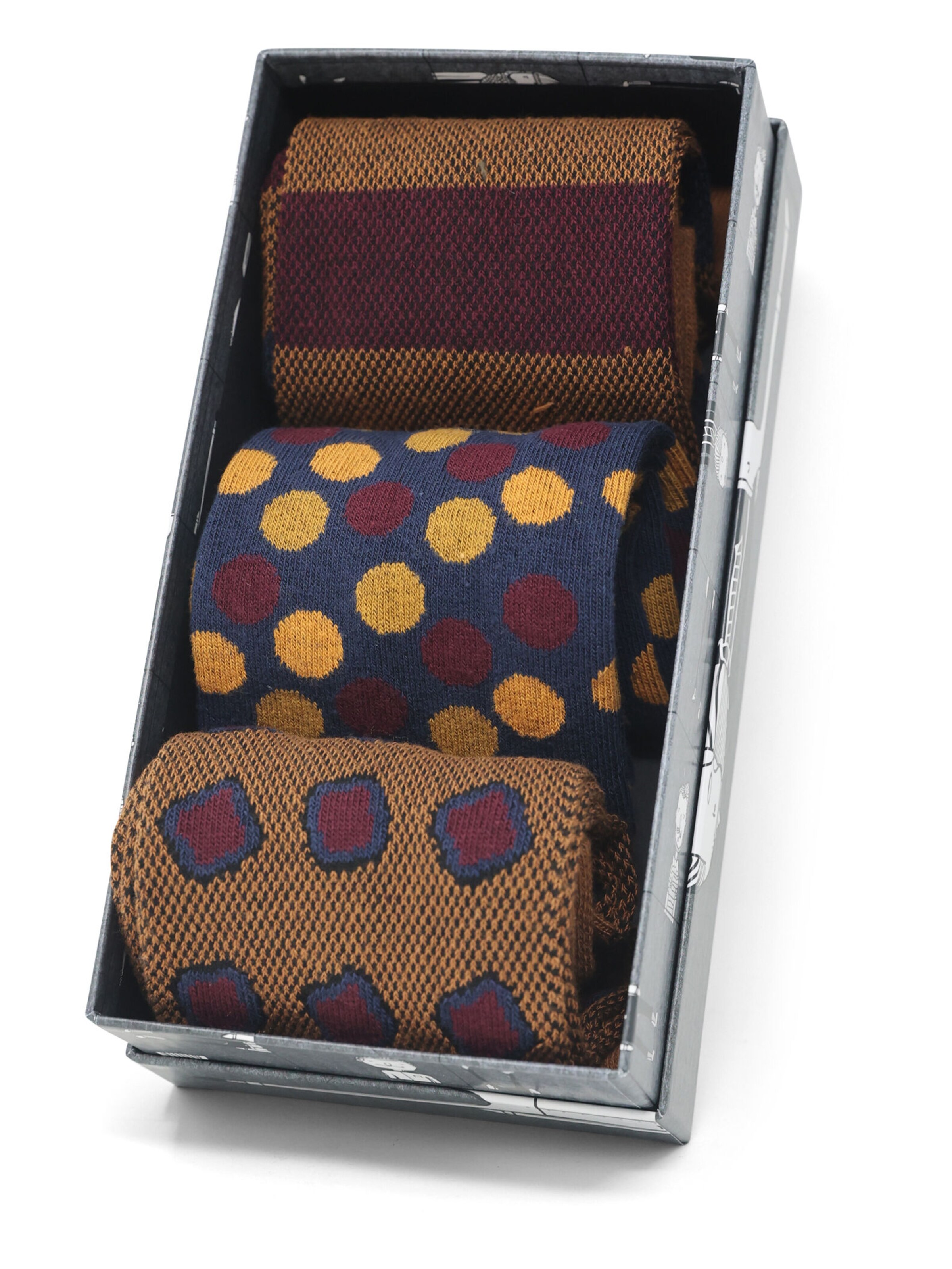 Chaussettes Real Guys en marron : devant