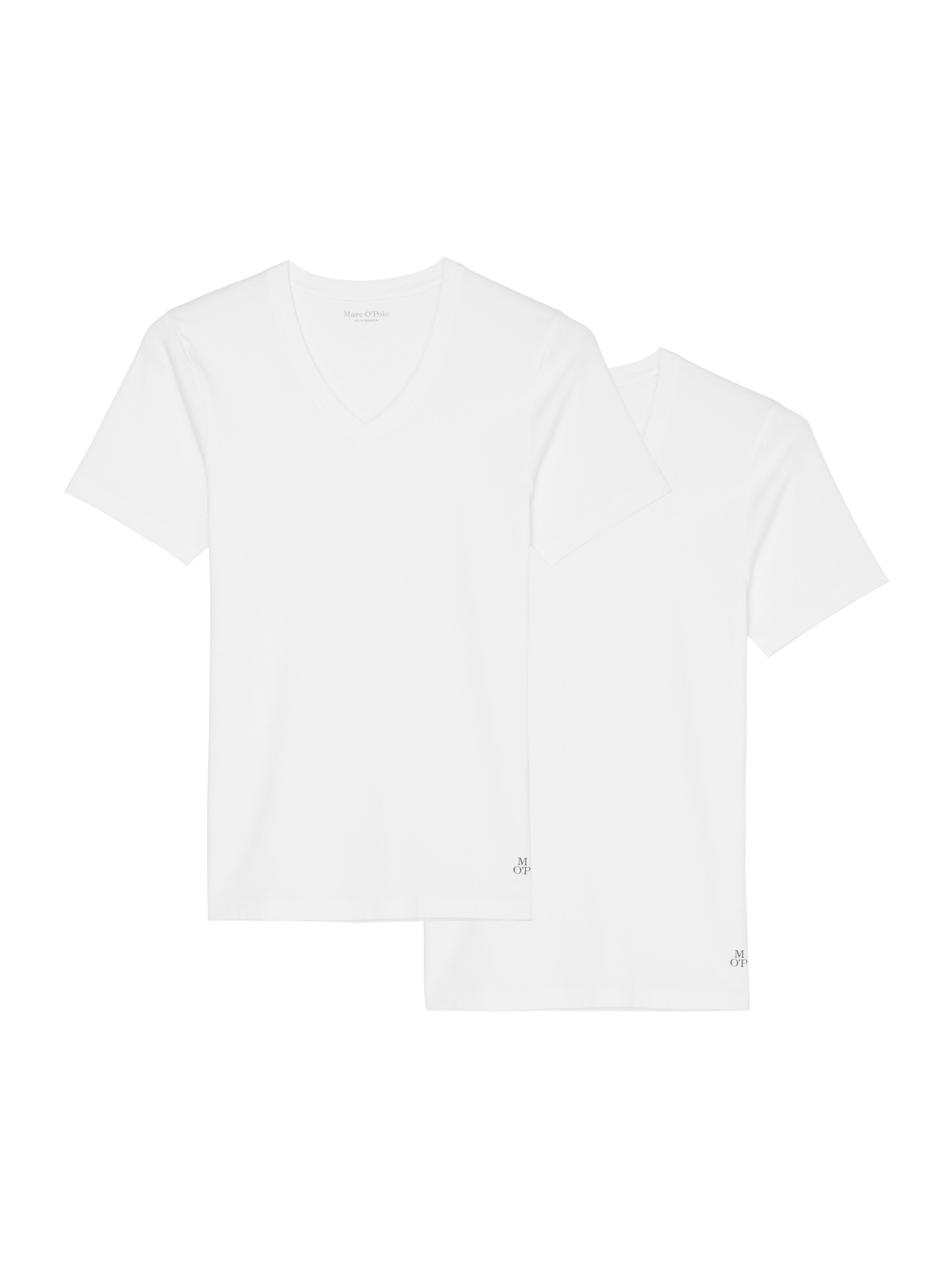 Marc O'Polo Shirt 'Essentials' in Wit: voorkant