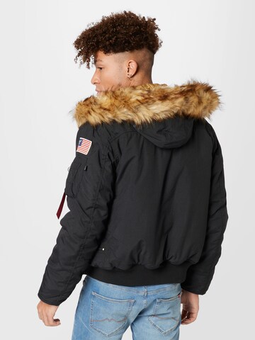 ALPHA INDUSTRIES Zimní bunda – černá