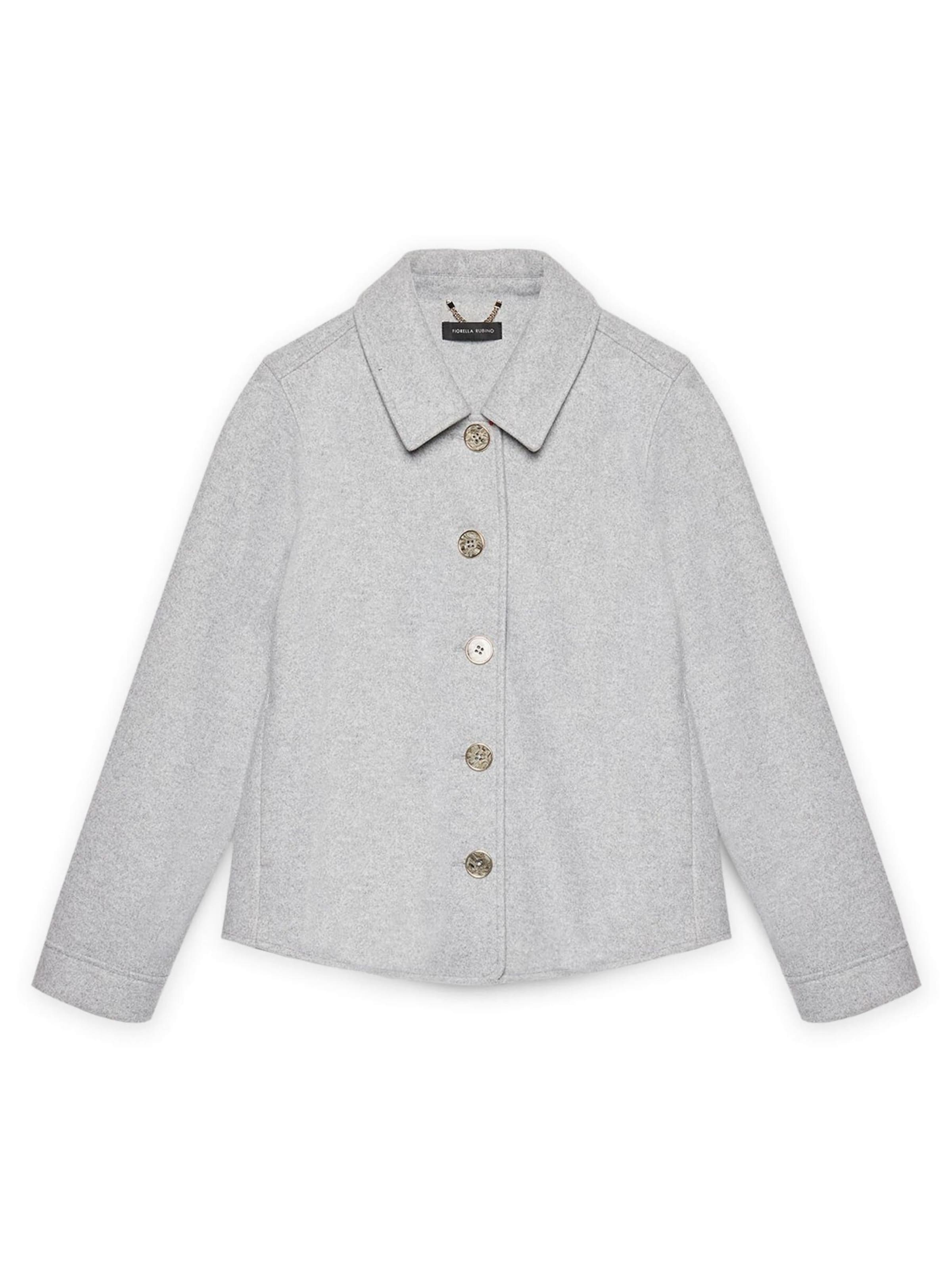 Manteau d’hiver Fiorella Rubino en gris : devant