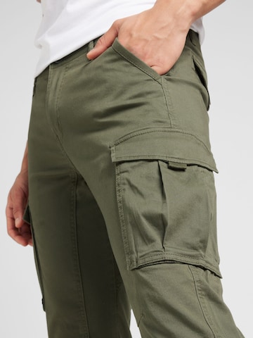 QS - Tapered Calças cargo em verde