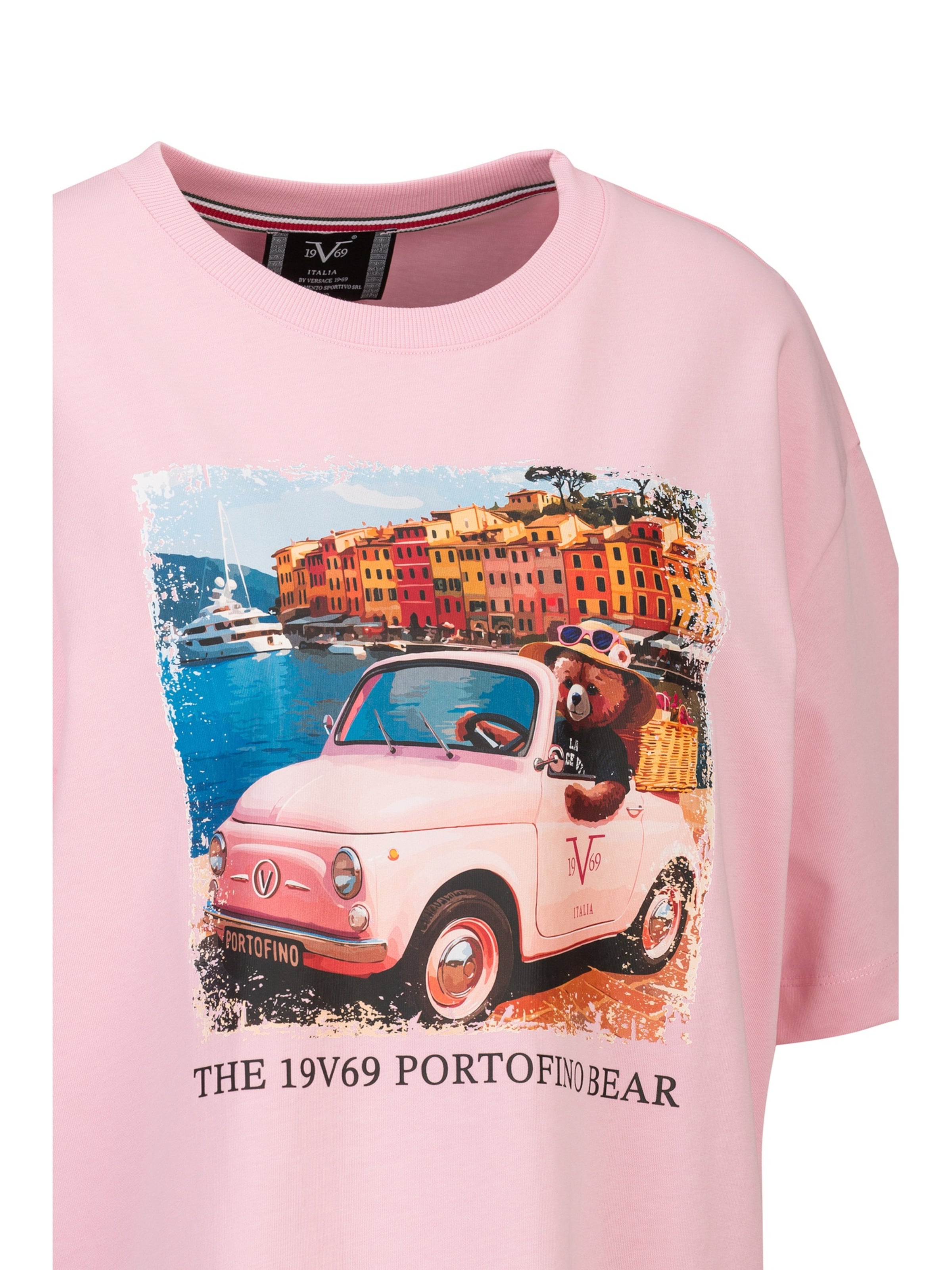 19V69 ITALIA Oversized shirt ' PETONIA PORTOFINO ' in Pink