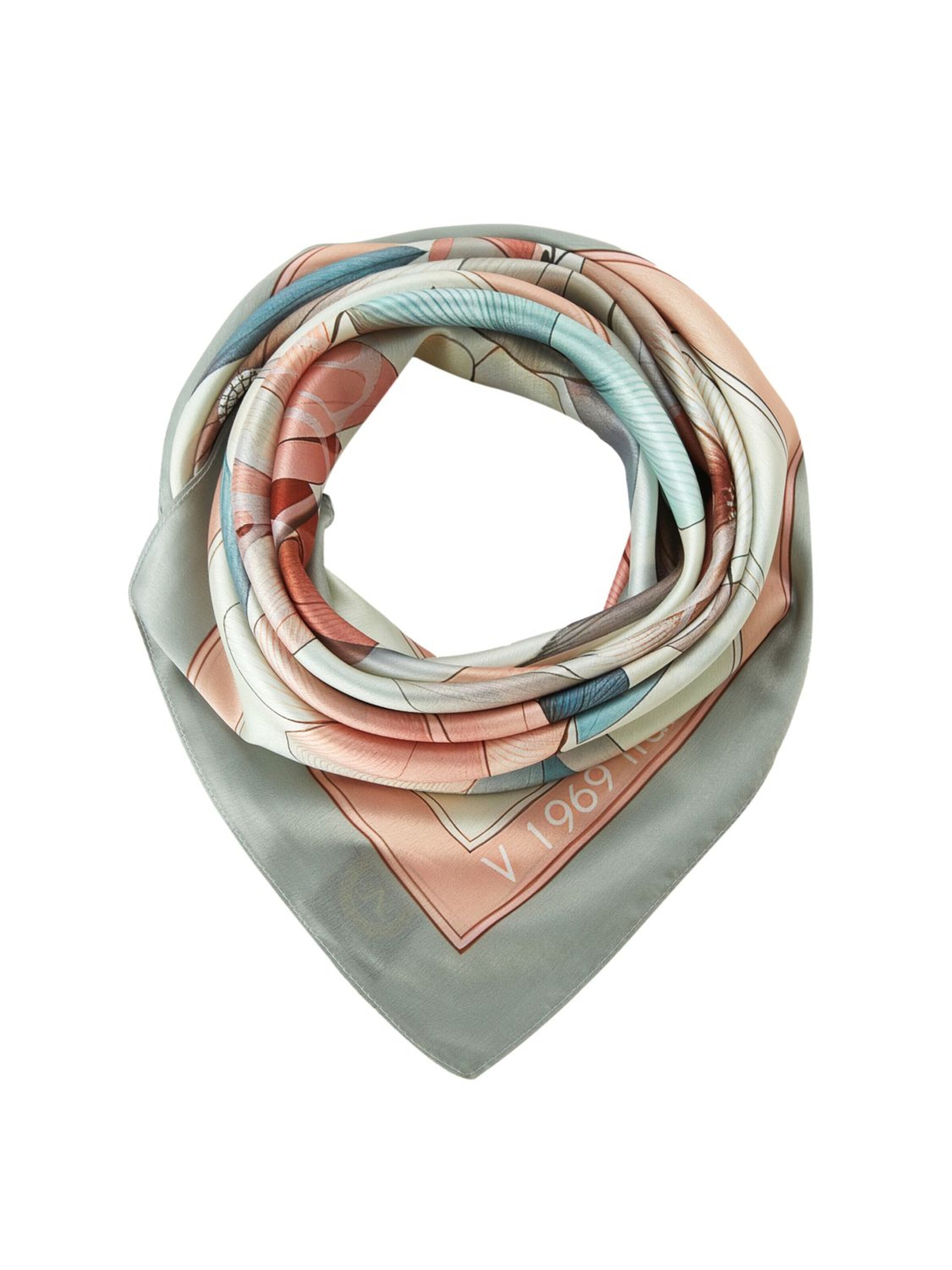 19V69 ITALIA Scarf 'Carré de soie Grand Spring Flowers' in Pink