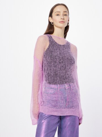 WEEKDAY Sweater 'Tilly' in Purple: front