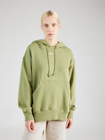 Nike Sportswear Суичър 'Phoenix Fleece' в зелено: отпред