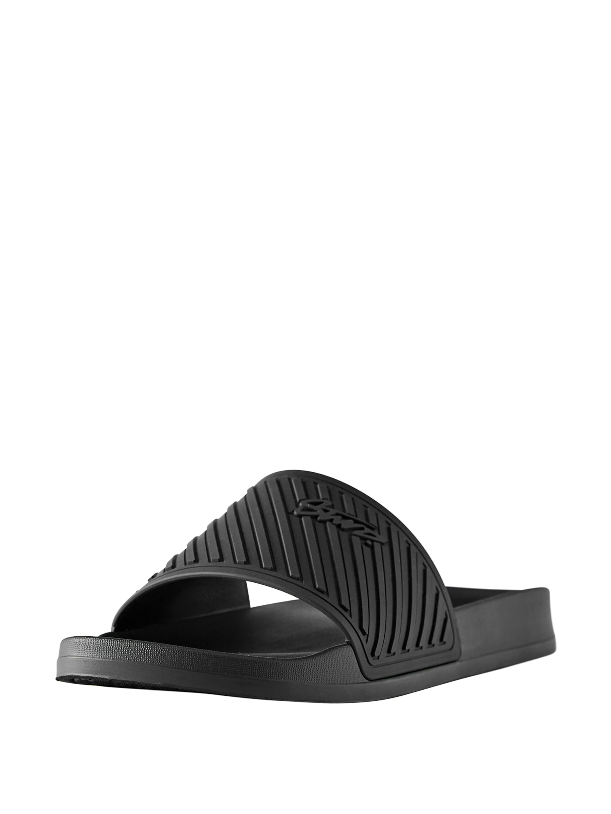 Pull&Bear Pantolette in Schwarz: Vorderseite