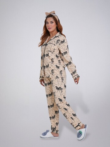 LEAFLETIC Pyjama‌‌‌ in Beige