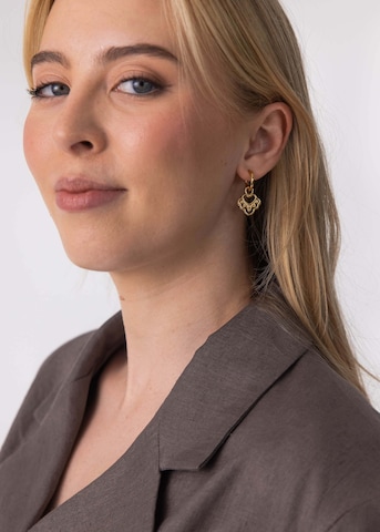 PURELEI Earrings 'Heart' in Gold: front