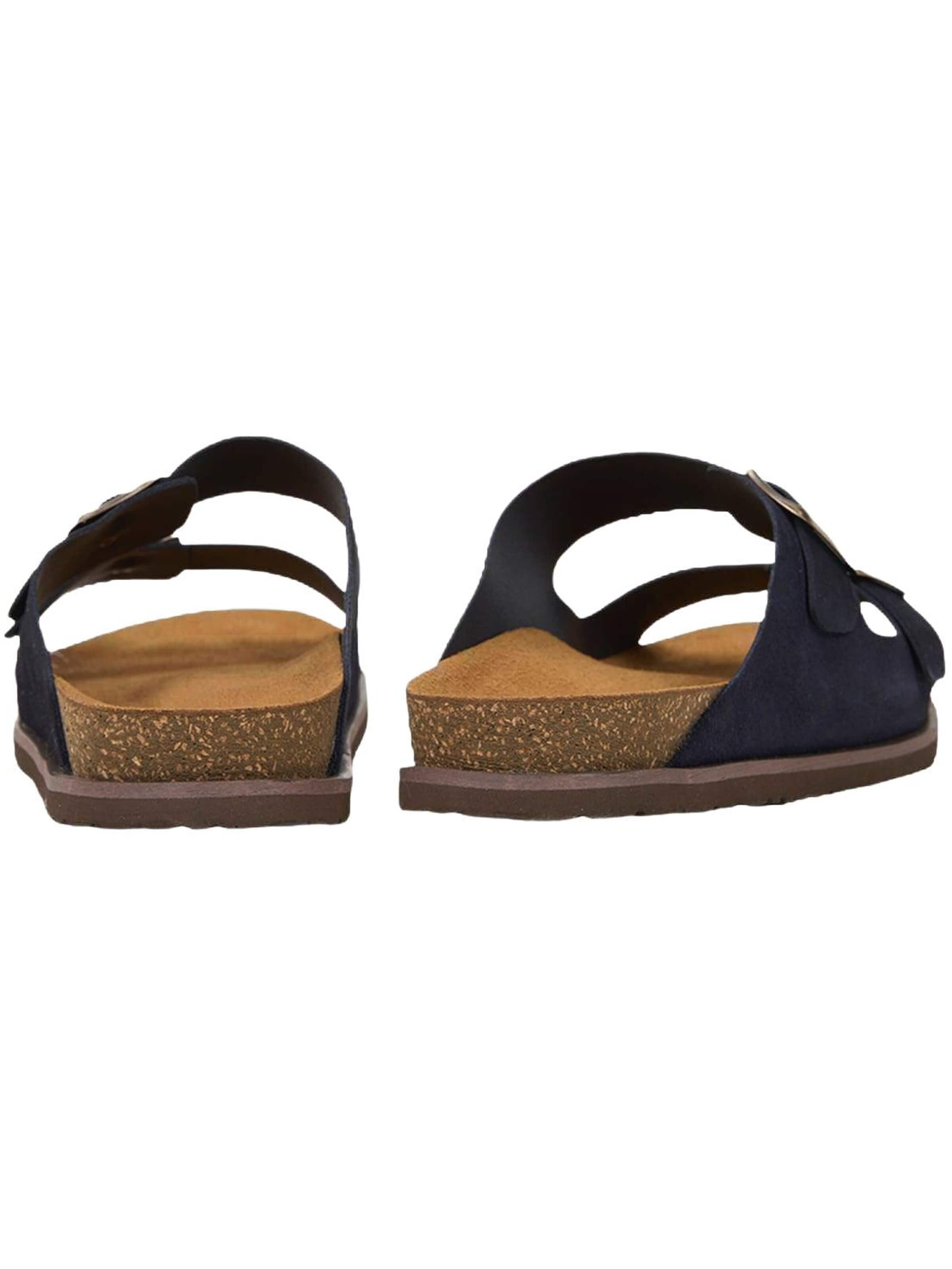 Desa - Zapatos abiertos 'DESA Herren-Sandalen aus Wildleder mit Doppelschnalle' en azul