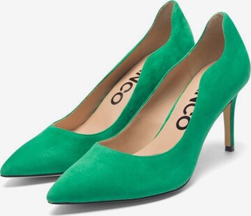 Bianco Pumps 'CHIC' in Groen