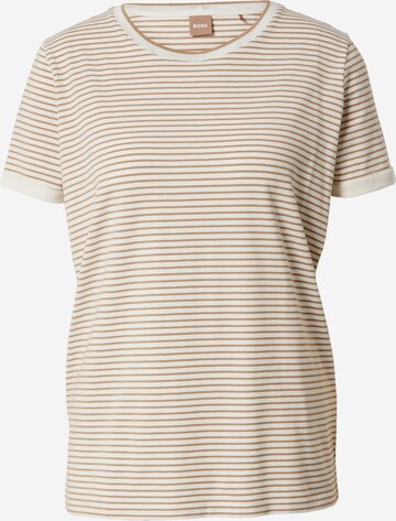 T-shirt 'Emasa' BOSS en beige : devant