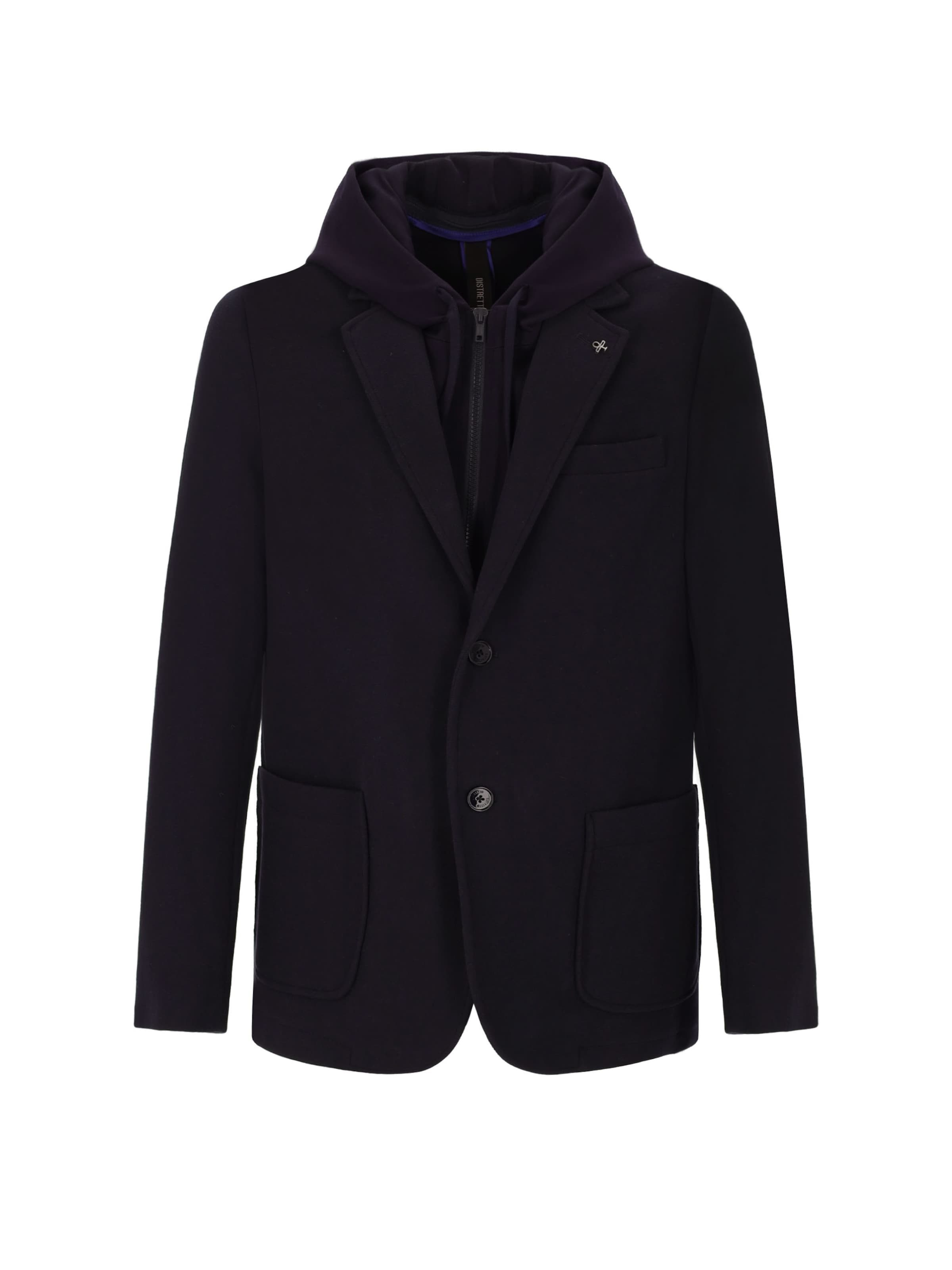 Giacca da completo di Distretto12 in blu: frontale