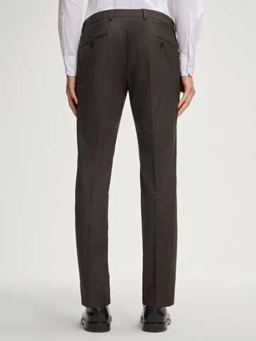 JOOP! Slim fit Trousers with creases 'Blayr' in Brown