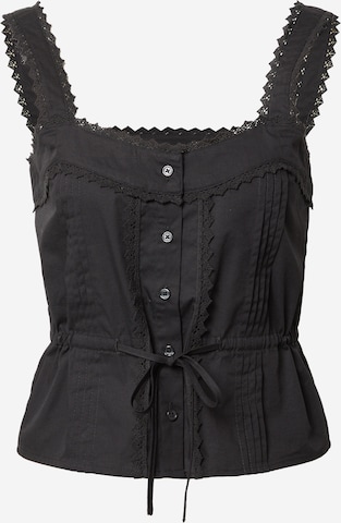 EDITED - Top 'Taren' em preto: frente