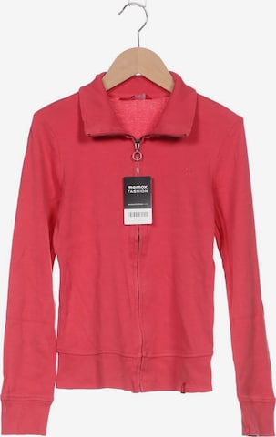 EDC BY ESPRIT Sweatshirt & Zip-Up Hoodie in S in Red: front