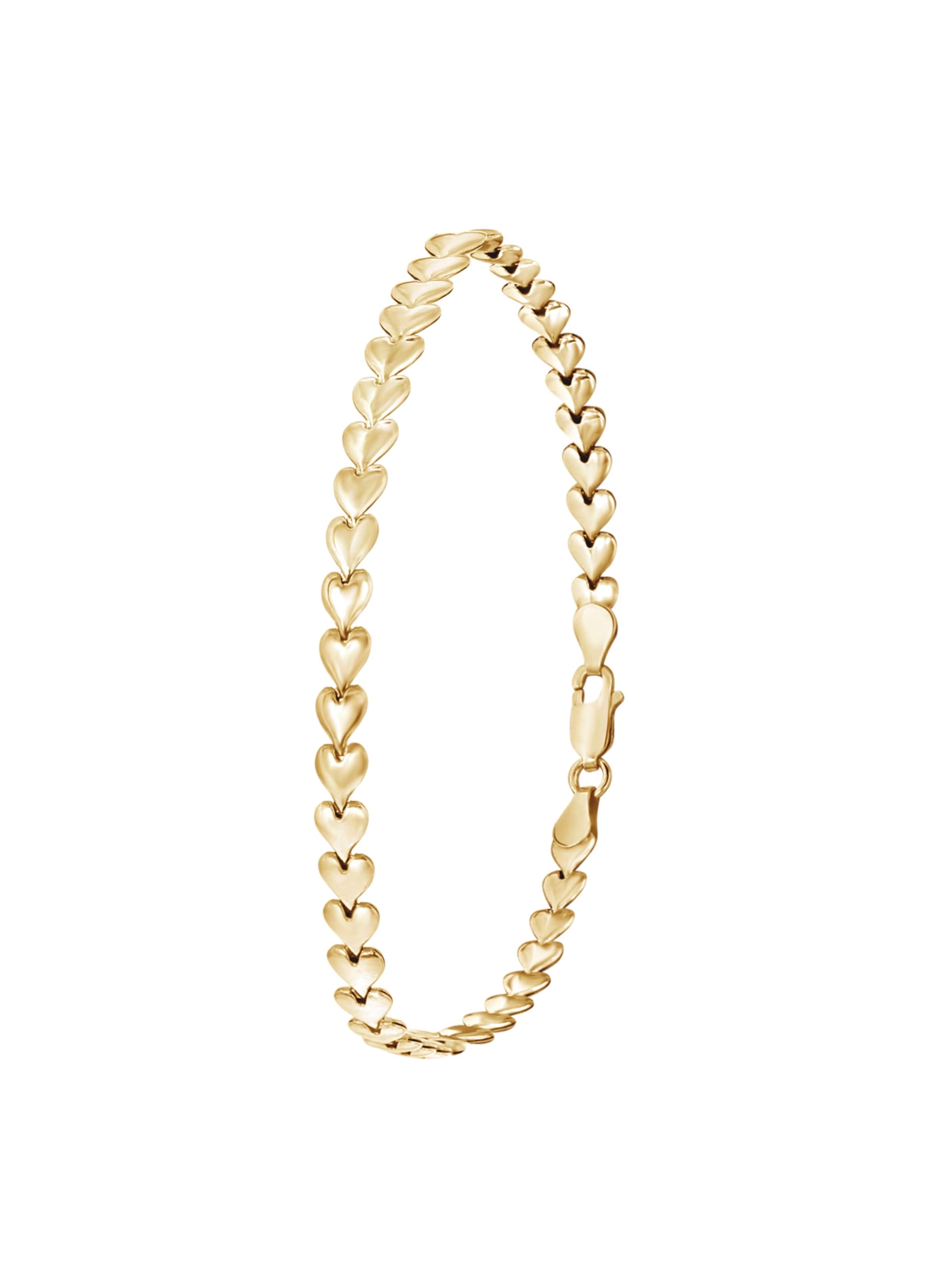 Lucardi Armband 'Minimalistisch' in Gold: Vorderseite