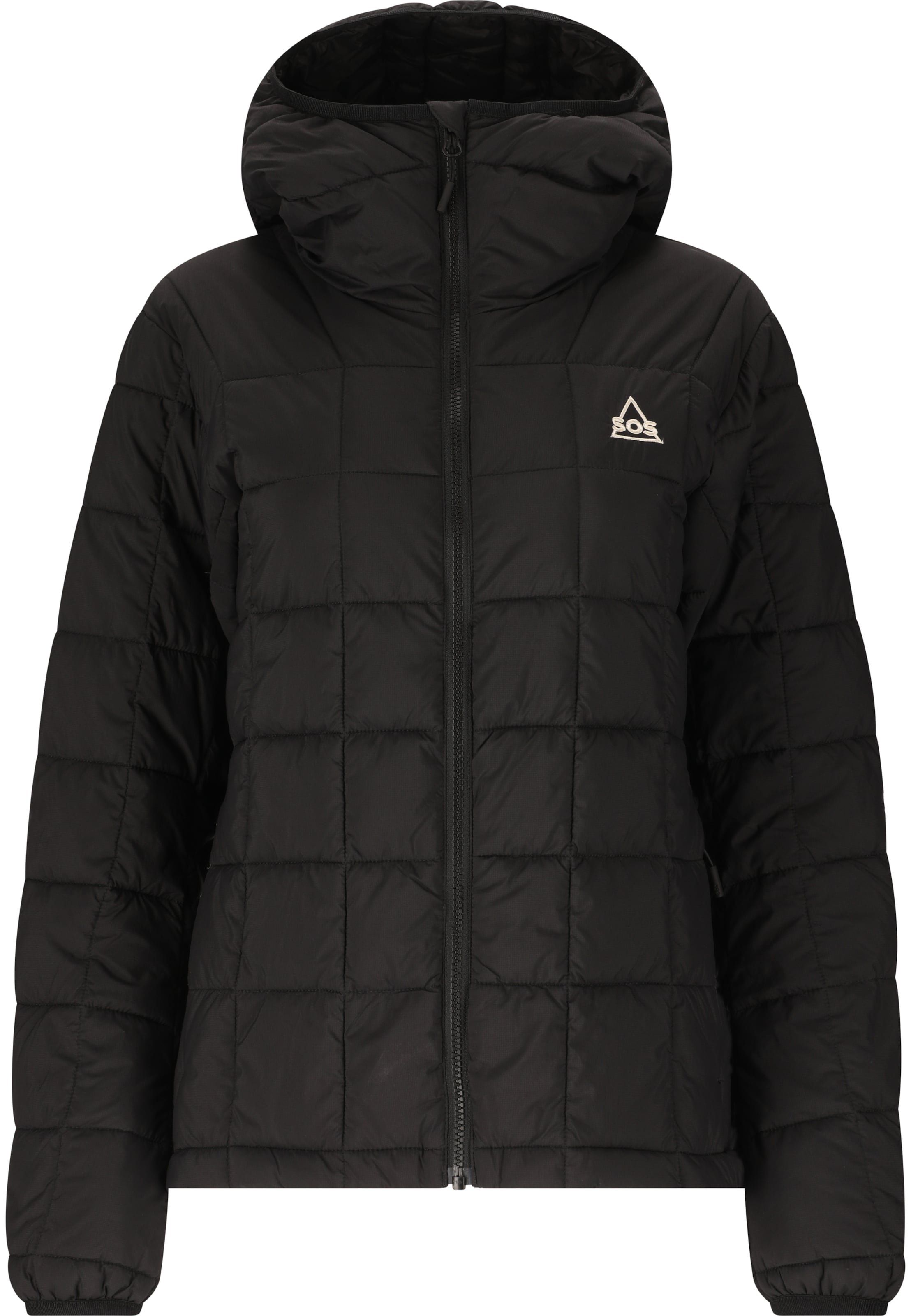 SOS Outdoor Jacket 'Haumea' in Black: front