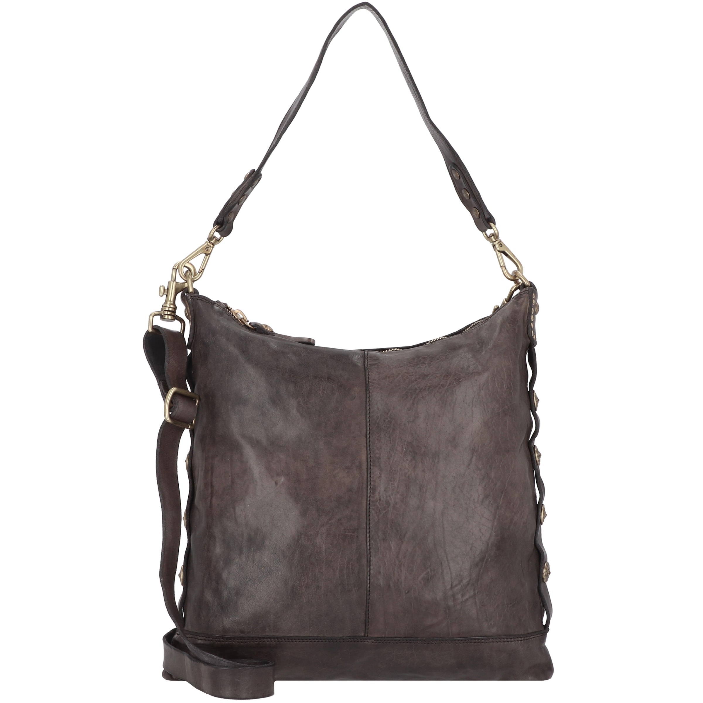 Campomaggi Schoudertas in Bruin: voorkant