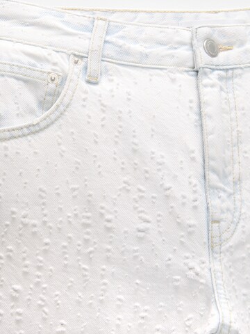 Wide Leg Jean Pull&Bear en bleu