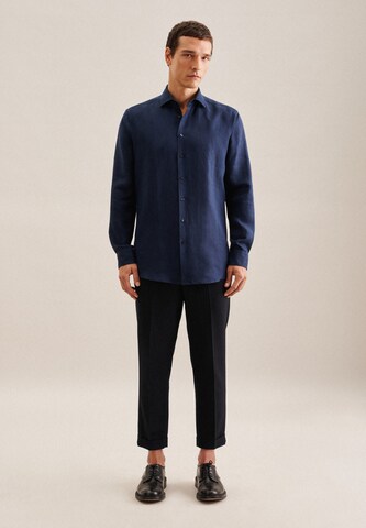 Coupe regular Chemise business SEIDENSTICKER en bleu