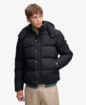 Superdry & Co Winter Jacket 'Premium' in Black