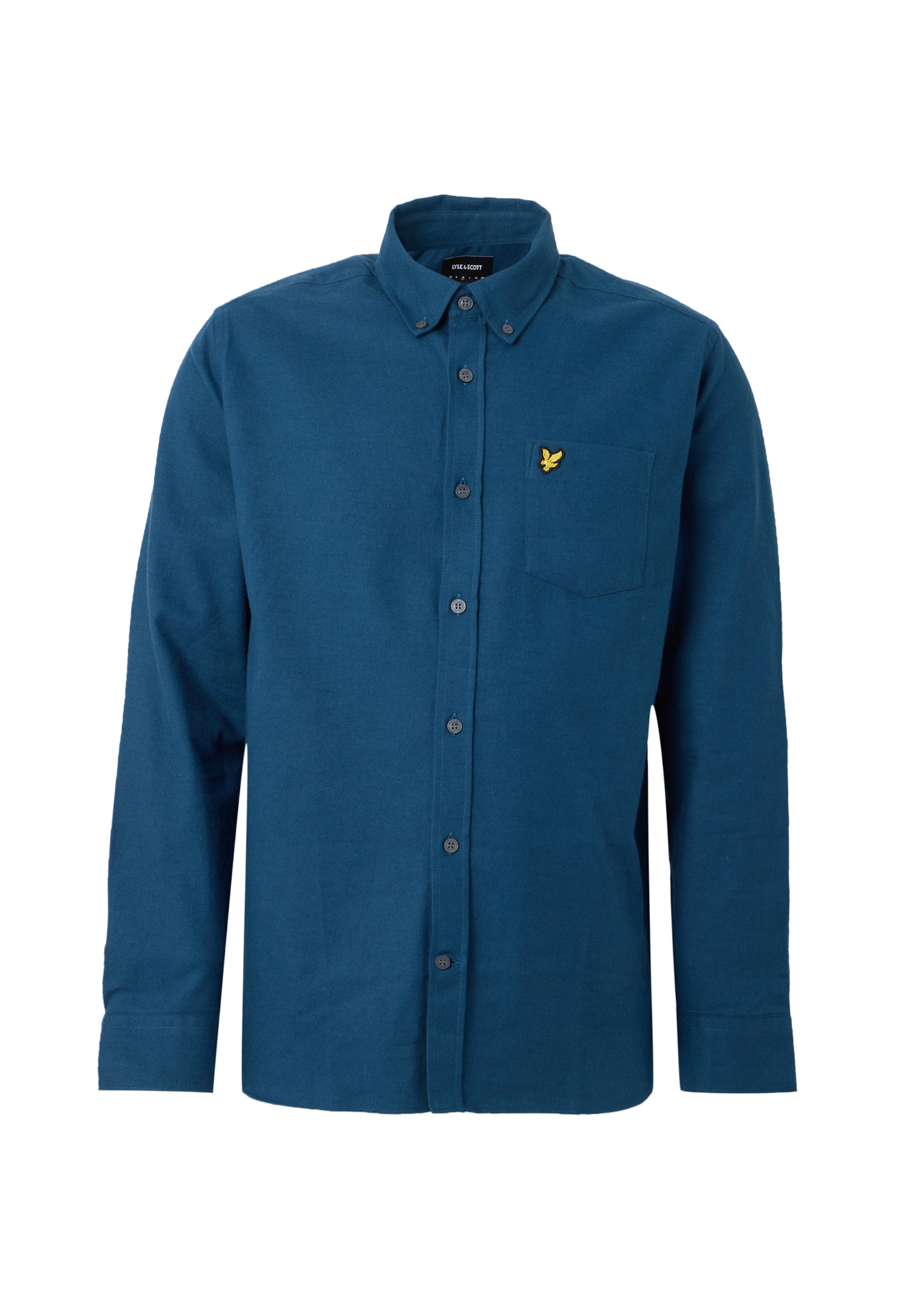 Lyle & Scott Button Up Shirt in S in Marine blue, Item view