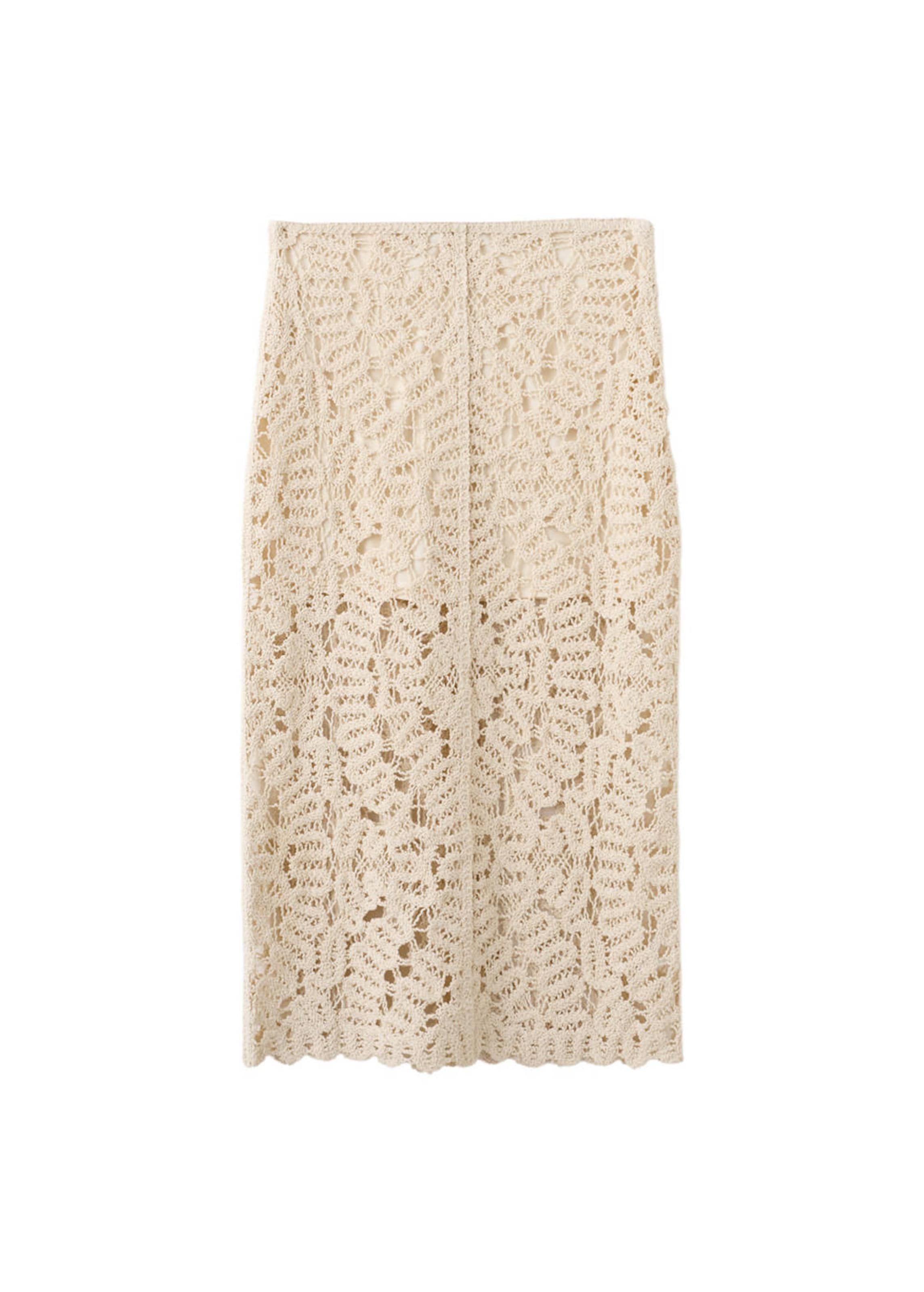 MANGO Rock 'Setenta' in Beige: Vorderseite