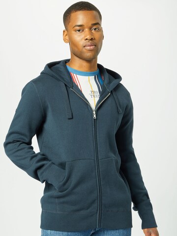 Superdry Zip-Up Hoodie in Blue: front