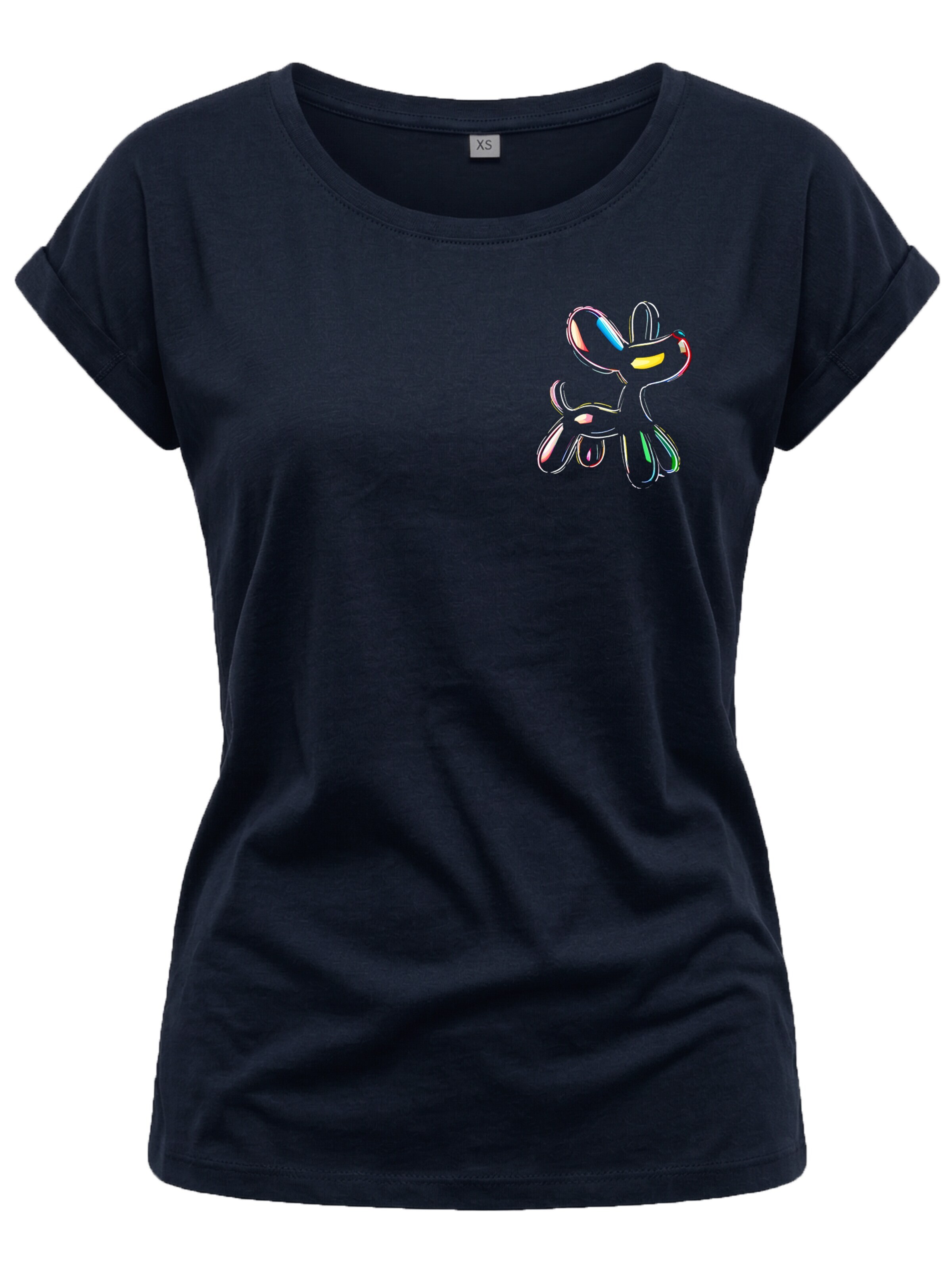 MAKAYA Shirt 'Dog Ballon' in Blue: front