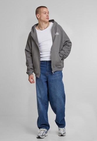 Pequs Zip-Up Hoodie in Grey